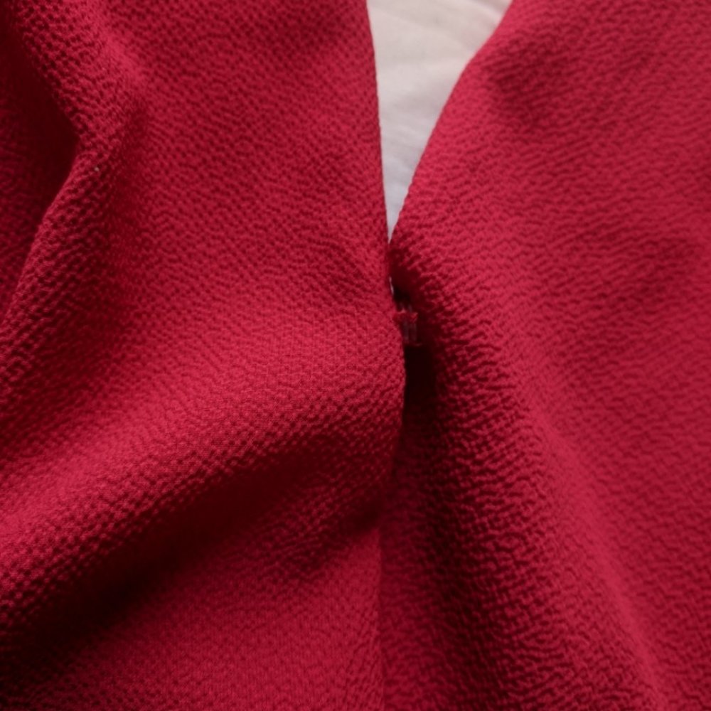 BCX Candy Red Lace Halter Neck Wrap Top L - Picture 4 of 8
